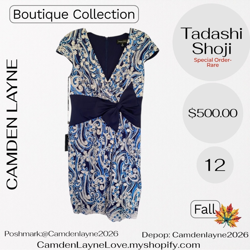 Tadashi Shoji Hitomi Embroidered Tulle Mini Dress - Picture 4 of 9